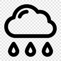 cloudy, dismal, wet, thundery icon svg