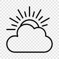 Cloudy, Skies, Weather, Forecast icon svg