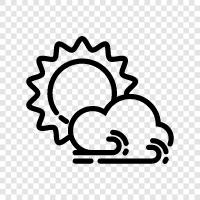 cloudy day, weather, forecast, precipitation icon svg