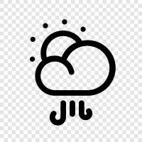 cloudy day, windy weather, gusty wind, severe wind icon svg