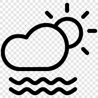 cloudy day, misty day, light rain, rain icon svg