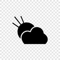 Cloudy, Sky, Weather, Rain icon svg