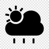 cloudy rain, rainbows, rainbows in the sky, sunny skies icon svg