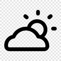 cloudy, sky, day, noon icon svg