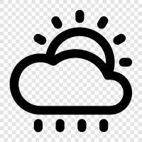 Cloudy Weather, Rainy Day, Sunny Day, Grey Day icon svg