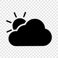 Cloudy, Weather, Forecast, Rain icon svg