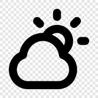 Cloudy, Partly Cloudy icon svg