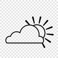 Cloudy, weather, forecast, rain icon svg