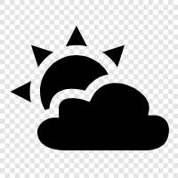 Cloudy, Sky, Weather, Partly Cloudy icon svg