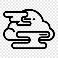 cloudy, misty, rainy, damp icon svg