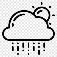 Cloudy, Rain, Dark, Grey icon svg