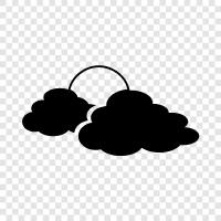 cloudy, overcast, rain, weather icon