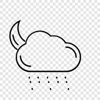 cloudy, wet, thunderstorm, raindrop icon svg