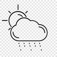 cloudy, rainy day, rainfall, thunderstorm icon svg