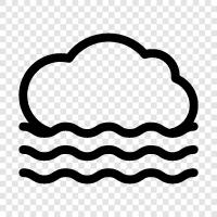 cloudy, misty, damp, chilly icon svg