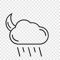 cloudy, wet, thunderstorms, rainy icon svg