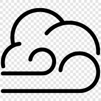 cloudy, windy, weather, forecast icon svg