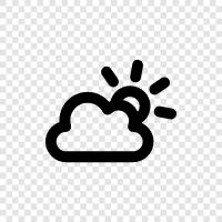 Cloudy, clouds, sky, weather icon svg