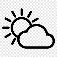 Cloudy, Weather, Clouds, Rain icon svg