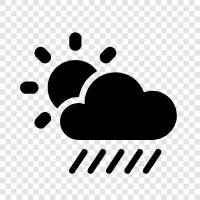 cloudy, wet, humid, thunderstorm icon svg