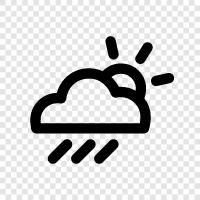 cloudy, rain, precipitation, thunderstorm icon svg