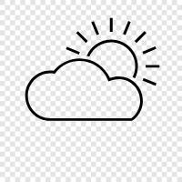 Cloudy, Sky, Weather, Rain icon svg