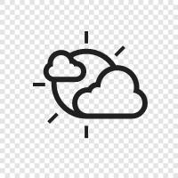 cloudy, weather, forecast, sunny icon svg