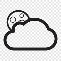 cloudy, rainy, gloomy, dreary icon svg