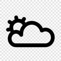 Cloudy, Day, Sunny, Sunshine icon svg