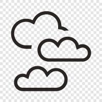 Cloudy, Clouds, Severe Weather, Foggy icon svg