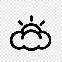 cloudy, skies, weather, forecasts icon svg