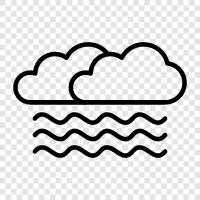 cloudy, misty, damp, cold icon svg