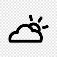 Cloudy Weather, Rain, gloomy, dreary icon svg