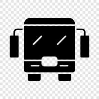 coach, bus stop, bus route, bus timetable icon svg