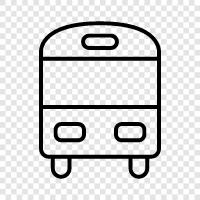 coach, bus station, bus stop, bus route icon svg