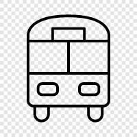 coach, bus station, bus stop, bus route icon svg