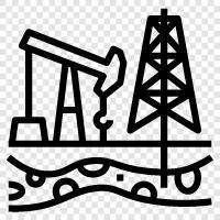 Kohle, Öl, Erdgas, Fracking symbol