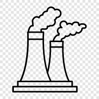 Coalfired, Coal, Electricity, Steam icon svg