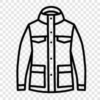 coat, outerwear, coat for winter, winter clothing icon svg