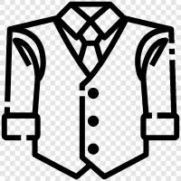 coat, waistcoat, men, women icon svg