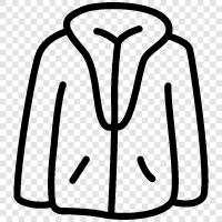 coat, winter, outerwear, outer garments icon svg