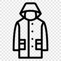 coat, raincoat, rain gear, waterproof icon svg