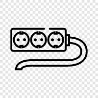 coaxial cable, cable TV, highspeed cable, CAT 5 cable icon svg