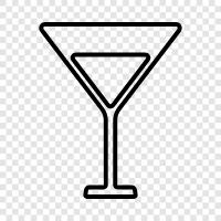 cocktail, red, white, vermouth icon svg