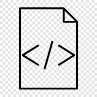 code file, code, programming, software icon svg