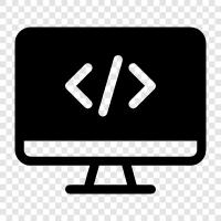 coding bootcamp, coding school, coding tutorial, coding language icon svg