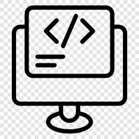 coding, programming, software, app icon svg