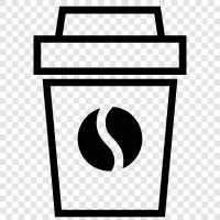 Kaffeebohnen, Kaffeemühlen, Kaffeemaschinen, Kaffeekapseln symbol