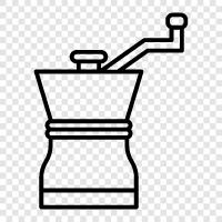 coffee beans, coffee, grind, coffee maker icon svg