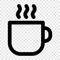 Kaffeebohnen, Kaffeebrauen, Kaffeemaschine, Coffee Shop symbol